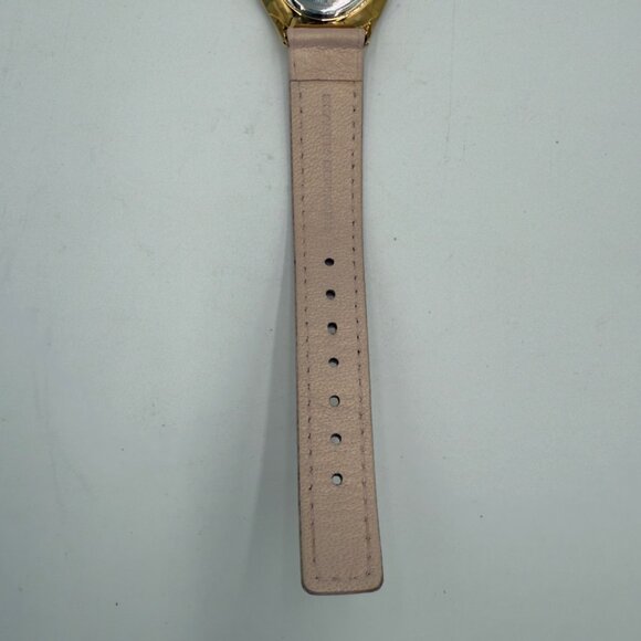 Skagen Denmark Quartz Womens Watch Pink Leather Band Silver Crystals 347SGL1 - Picture 13 of 16